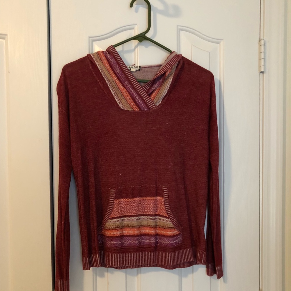 Maroon light weight hoodie